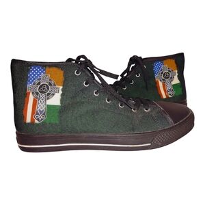 Unbranded Sneakers High-Top Canvas Irish American Pride Men Size 12